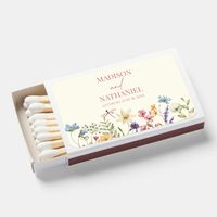 These are Wildflower Wild Flower Floral Garden Wedding Matches!