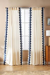 Maeve by Anthropologie Scalloped Cotton Curtain | AnthroLiving