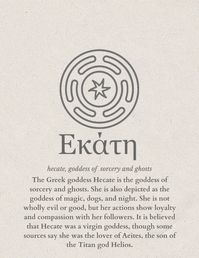 poster about goddess hecate