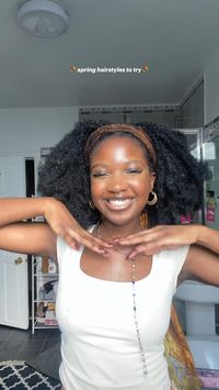 black girl spring hairstyle scarf to try! #SpringChallenge24