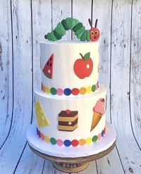 Very Hungry Caterpillar cake