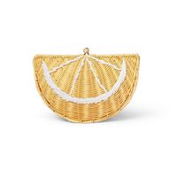 Lemon Rattan Clutch Handbag - Tabitha Brown For Target Yellow : Target