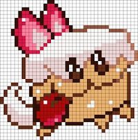 Cookie run cake hound pixel art