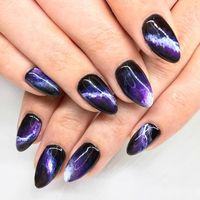 #darknails #galaxy #galaxynails #blacknails