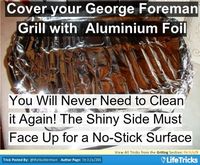 Never Clean your George Foreman Grill Again!