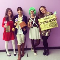 Veruca Salt for next year's costume?? These awesome Wonkaphiles. | 28 Office Costumes That Are Ruling Halloween