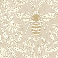 Honey Bee Meadow Wallpaper - Cloudy Sky Blue – Ayara Home