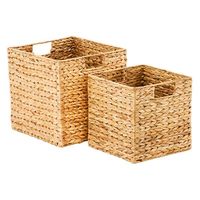 Water Hyacinth Storage Cubes with Handles | The Container Store