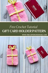 The holidays are just around the corner, and what better way to make gift cards extra special than with a handmade crochet gift card holder? This quick and easy pattern is perfect for Christmas, birthdays, and other special occasions!