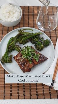 Miso marinated black cod made with Omaha Steaks Wild Alaskan cod fillets is perfect for a healthy and delicious weeknight dinner. 📸 Couple in the Kitchen