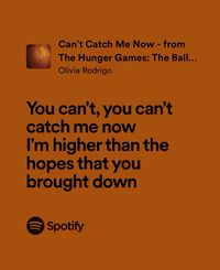 Can’t Catch Me Now - Olivia Rodrigo