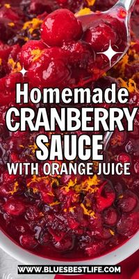 This simple cranberry sauce is made with just a handful of simple ingredients.  Cranberry orange sauce is a must for your Thangiving menu to go along with the other Thanksgiving Food Sides.  You can prepare this homemade cranberry sauce ahead too.  For the best orange sauce use fresh cranberries and oranges.