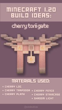 #minecraftcherryblossom #minecrafttoriigate #minecraftpink #minecraftbuilddesigns #minecraftsakuragate #minecraftgate #minecraftbuildideas #minecraftcutepink #minecraftpinkbuilds #minecraftcottagecore #mcwalldesigns #mcbuildideas #minecraftwalls #minecraftupdate #minecraftnewideas #minecraftsurvivalideas #minecraftsurvival #cherrytoriigateminecraft