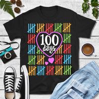 "Our '100 Days' Shirt comes in multiple styles. Your little one is 100 days smarter! This cute apparel is the perfect costume for any 100 days of school event. Also a great gift on Christmas or a Birthday for any Teacher, Principal, or educator. ABOUT THIS PRODUCT: * Most fabrics are soft 100% ringspun cotton. Heather colors are a super soft polyester blend. * Need it fast? Choose Express shipping at checkout. * Need it by a certain date? Contact us! * We do personalization! If you need design t