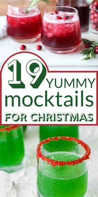 Everyone can enjoy these festive and delicious mocktails this Christmas season! We have a round up of 19 colorful and fun mocktails that are perfect for kids, pregnant women, and those who don't drink. Check out these fun mocktails for your next family dinner, brunch, or for a fun Christmas day tradition for the family. Get everyone involved in the fun with these non-alcoholic Christmas drinks.