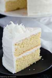 This made from scratch Basic Vanilla Cake Recipe is a one that must be added to your repertoire. It's light, tender, and full of vanilla flavor.