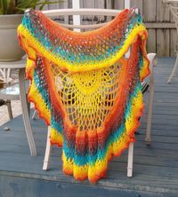 Lion brand Mandela yarn -Suncatcher Circle Vest