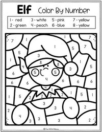 elf coloring page