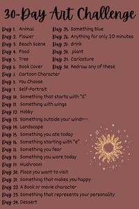 I'm going to be doing a 30 day art challenge over the month of July. Feel free to join me! I will be posting my drawings as I make them. I have a board titled art challenge where you can find my inspo as well. I did not make the challenge but I did make the pic :)