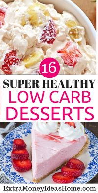 16 super healthy low carb desserts. 16 best low carb keto dessert recipes. Looking for super easy low carb dessert recipes? I will SHOW you 16 super quick, stupidly easy low carb keto dessert recipes, healthy low carb desserts, and keto friendly desserts you can try TODAY. Pin this later so that you and your family can try these delicious easy low carb recipes. #lowcarb #lowcarbrecipes #keto #ketorecipes #healthyrecipes #ketogenic #diet #sugarfree #zerocarb #loseweight #weightloss