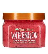 Tree Hut Watermelon Shea Sugar Scrub 18 oz Ultra Hydrating and Exfoliating Scrub Features:       ·         Brand: Tree Hut ·         Item Form: Grain ·         Skin Type: All ·         Product Benefits: Hydrating, Exfoliating, Nourishing, Moisturizing, Softening ·         Active Ingredients: shea butter Product Description: Tree Hut Watermelon Shea Sugar Exfoliating & Hydrating Body Scrub, 18oz BRAND NEW  ITEM...  This item can not be shipped to Alaska, Hawaii, Puerto Rico, PO Box, FAA Address or APO, FPO Box and outside of USA. Return Instructions & Policies: 1. All types of returns may only be approved if buyer contacts us within 24 hours of receiving items. 2. Buyer will pay return shipping for inauthentic return reasons. 3. Returned items should be in their original form and should be