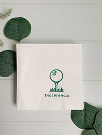 The 19th Hole Golf Cocktail Napkins - Etsy