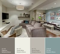 Love paint colors for basement!