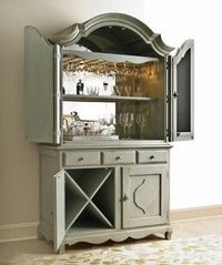 Home Bar... I've always wanted to do this with our armoire! I cant wait to do this