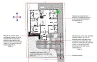 21x32m residential site layout with garden AutoCAD drawing - Cadbull