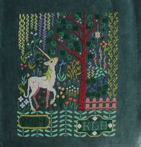 The Unicorn's Garden Cross Stitch Pattern Botanical Sampler Inspired by the Unicorn Rests in a Garden Medieval Tapestry PDF Download - Etsy Austria