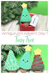 5 Little Monsters: Tiny Tree- Mini Amigurumi Advent Day 1