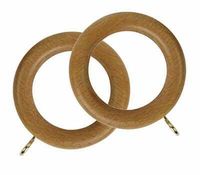 Woodline Wooden Curtain Rings for 28mm Rolls Woodline Curtain Poles