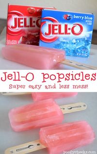 Jell-O Popsicles Recipe - Summer Slow Drip Popsicles - Poofy Cheeks