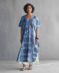 Tulum Kaftan - Indigo – Nicobar