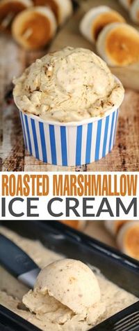 Take a camp-fire favourite and inject it right into a creamy, no-churn ice cream with this Roasted Marshmallow Ice Cream recipe, and make it your new summer-time fave!