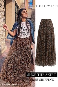 Free Shipping & Easy Return. Up to 30% Off. Leopard Watercolor Maxi Skirt. @stylewithsahrash #outfit #womenfashion #clothing #fashion #ootd #outfits #skirt #casualoutfit #alineskirt #midiskirt #pleatedskirt #summeroutfit #leopardskirt #watercolorskirt