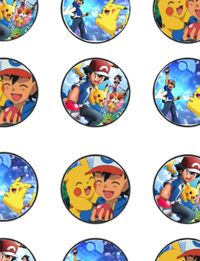 FREE Pokemon Birthday Party cupcake toppers, banner, and water bottle label Printables