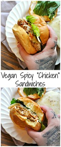 Vegan Spicy "Chicken" Sandwiches - Rabbit and Wolves