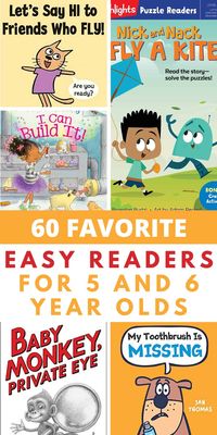 Read the best easy readers also called early readers (levels 1 and 2) for boys and girls in kindergarten and first grade, ages 5 and 6.