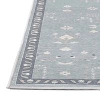 Tabriz - Sea Blue/Ivory - Washable Rug – Tumble