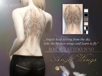 Pralinesims' Angel Wings | Back Tattoo N03