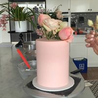 Cakes By Ellen on Instagram: “Pretty pink bridal shower for Caitlyn 🌷💕 - #bridalshower #flowers #buttercream #pink #wedding #bridetobe”