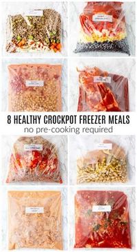 Crockpot Freezer Meals (8 Healthy Recipes) | Haute & Healthy Living