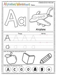 Letter A Printable Worksheet