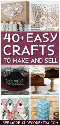 Crafts to make and sell, easy crafts, diy ideas  to make and sell, Easy DIY ideas, Do it yourself