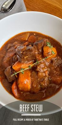 Cozy up with a bowl of our hearty beef stew! Made with tender beef, potatoes, and red wine, it's the ultimate comfort food that will warm you up from the inside out. Follow us for more comforting recipes!
