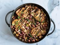 Get Apple Cider Pork Chops Recipe from Food Network