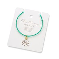 Our Celestial gem bracelets feature 2mm gemstone beads that are hand strung on wire (same as the Empower necklaces) with a solid sterling silver clasp and 2.5cm sterling silver extension chain featuring our signature brass healing hands lotus charm threaded on the bracelet.