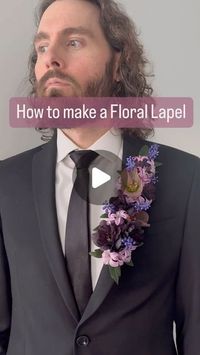 Bronte, Utah Wedding Florist | How to make a floral lapel boutonnière ✨ I got sooo many DMs asking how to make this when I posted in it my stories and because I real... | Instagram