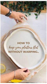 Jaspreet | Handmade Ceramics for everyday | A question I get asked very often is how do you keep large plates and platters flat without warping. Here are my tips to make sure you get… | Instagram